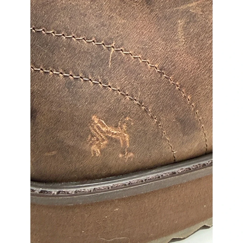 L.L.Bean Chukkas Men 11 Brown Leather Wedge Sole Lace‎ Up Boots